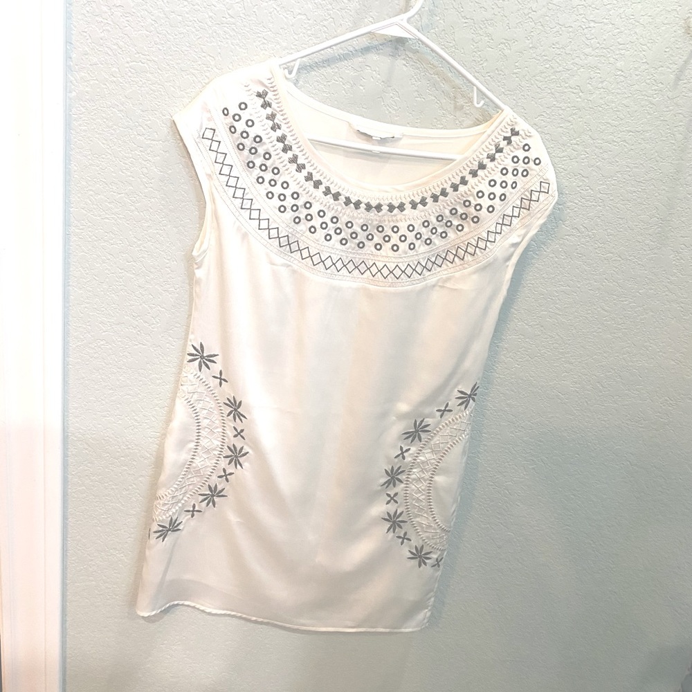 Silk Diane Von Furstenberg embroidered dress